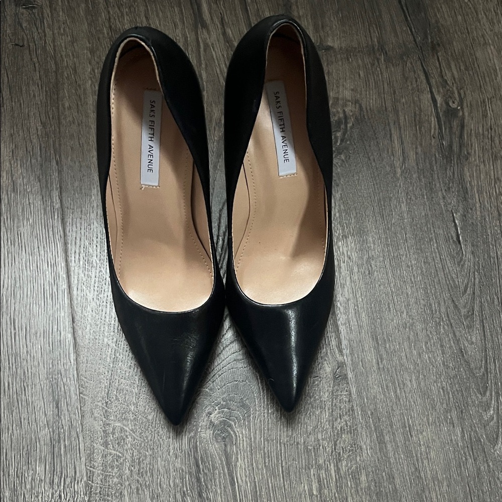 Women’s SAKS FIFTH AVENUE Point-Toe Leather Pumps